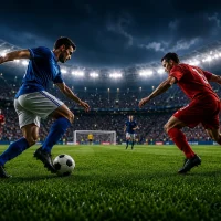 worldcup ph.com Intense soccer clash under stadium lights